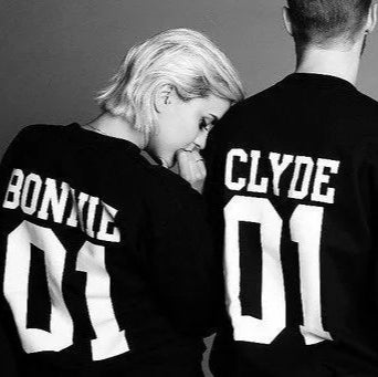 Bonnie and Clyde Couple Sweatshirts