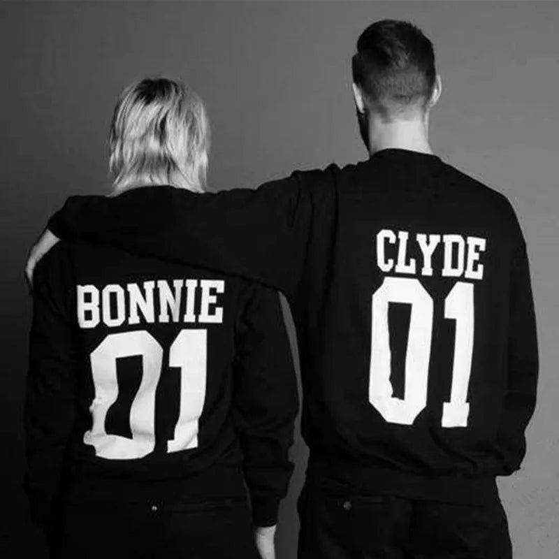 Bonnie and Clyde Couple Sweatshirts