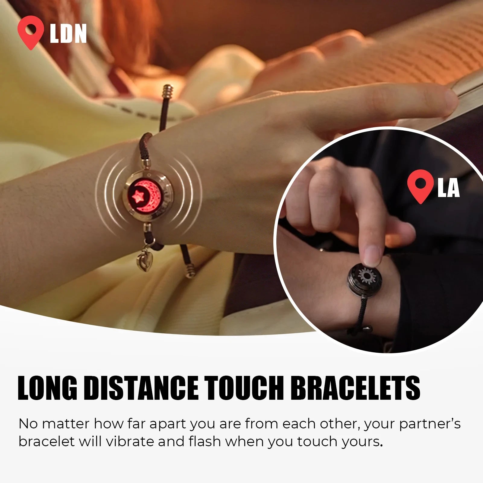 Bracelets for Couples Long Distance