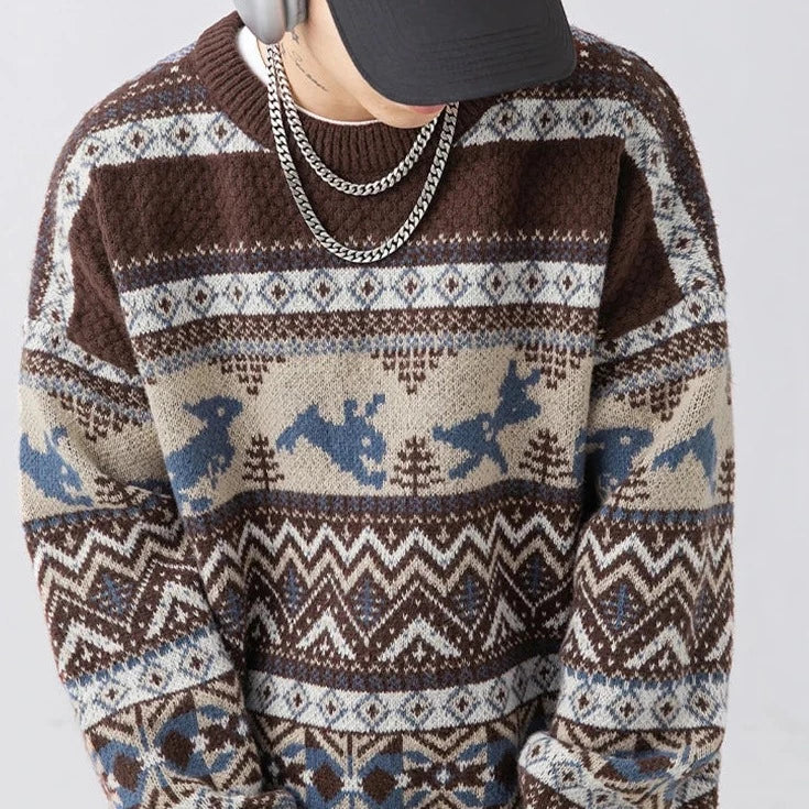 Brown Couple Christmas Sweatshirts