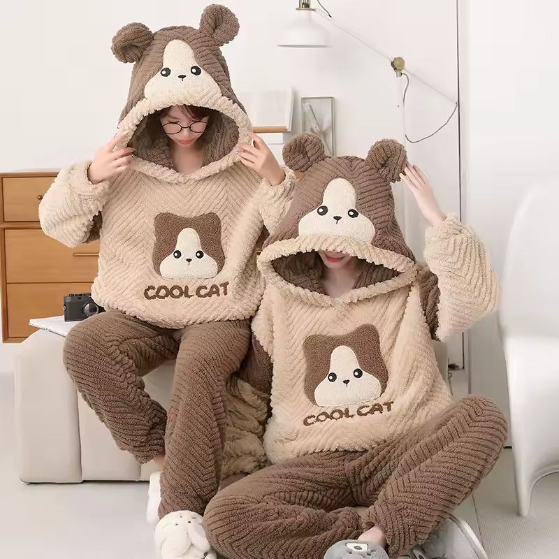 Brown Couple Cat Onesies