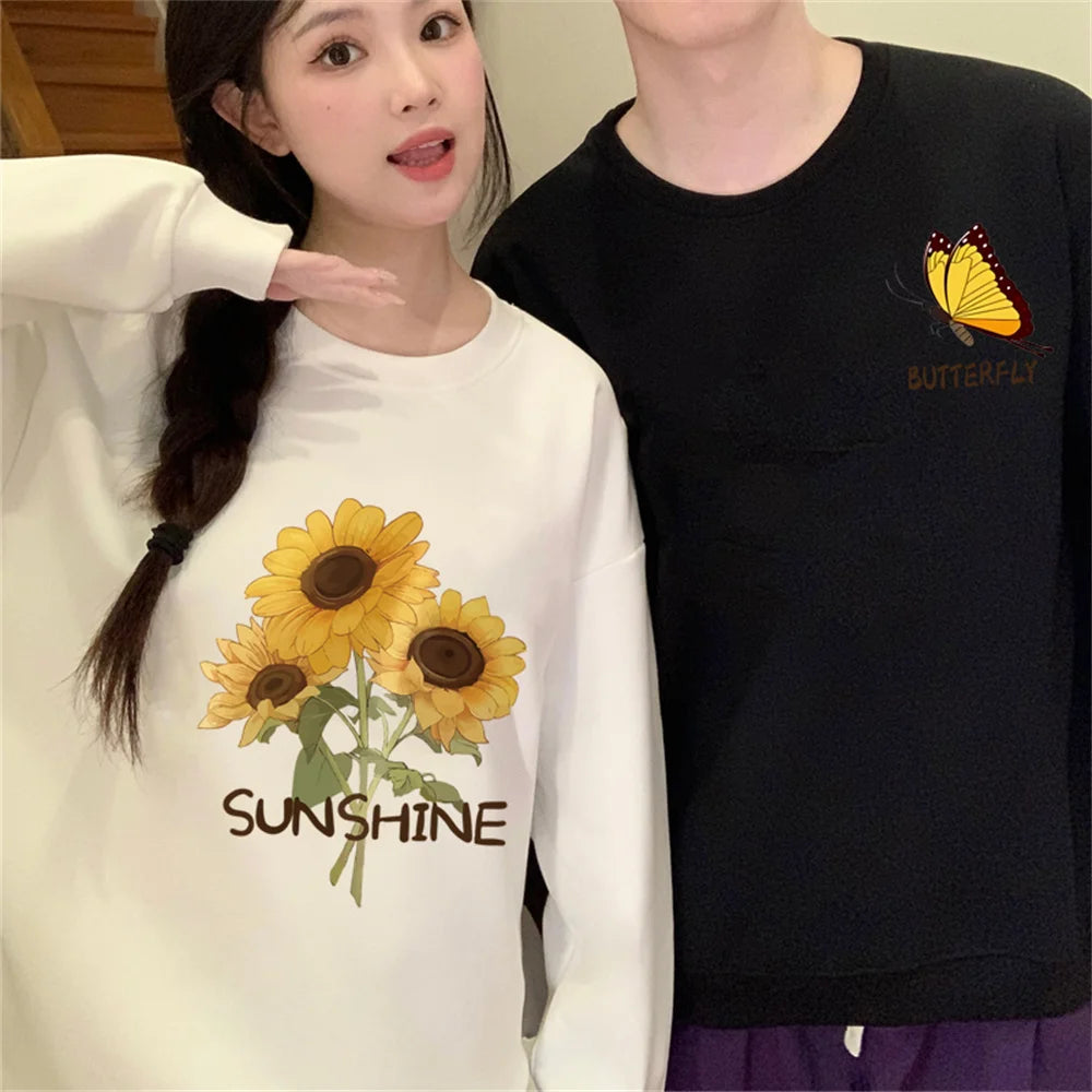 Butterfly Matching Sweatshirts for Couples