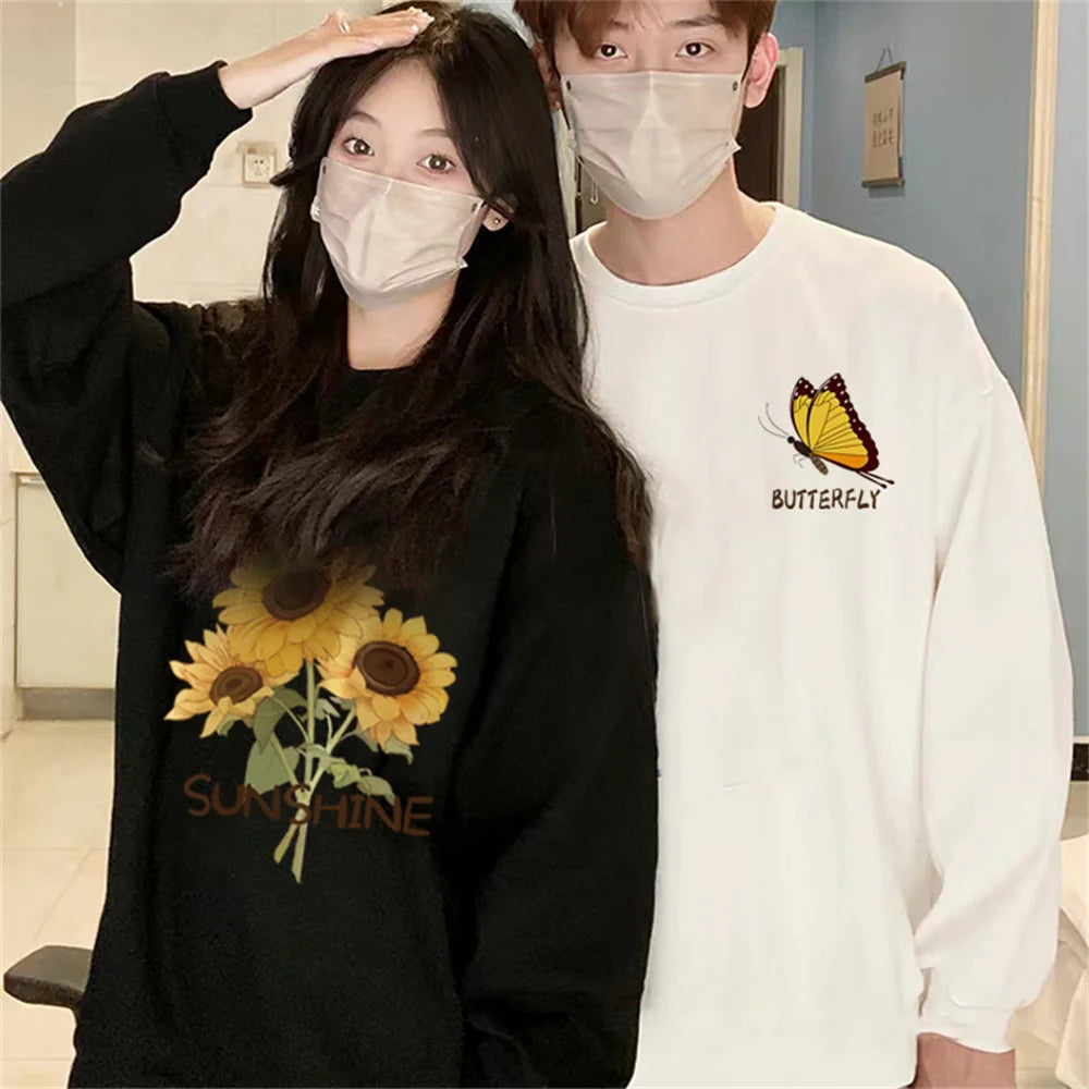 Butterfly Matching Sweatshirts for Couples