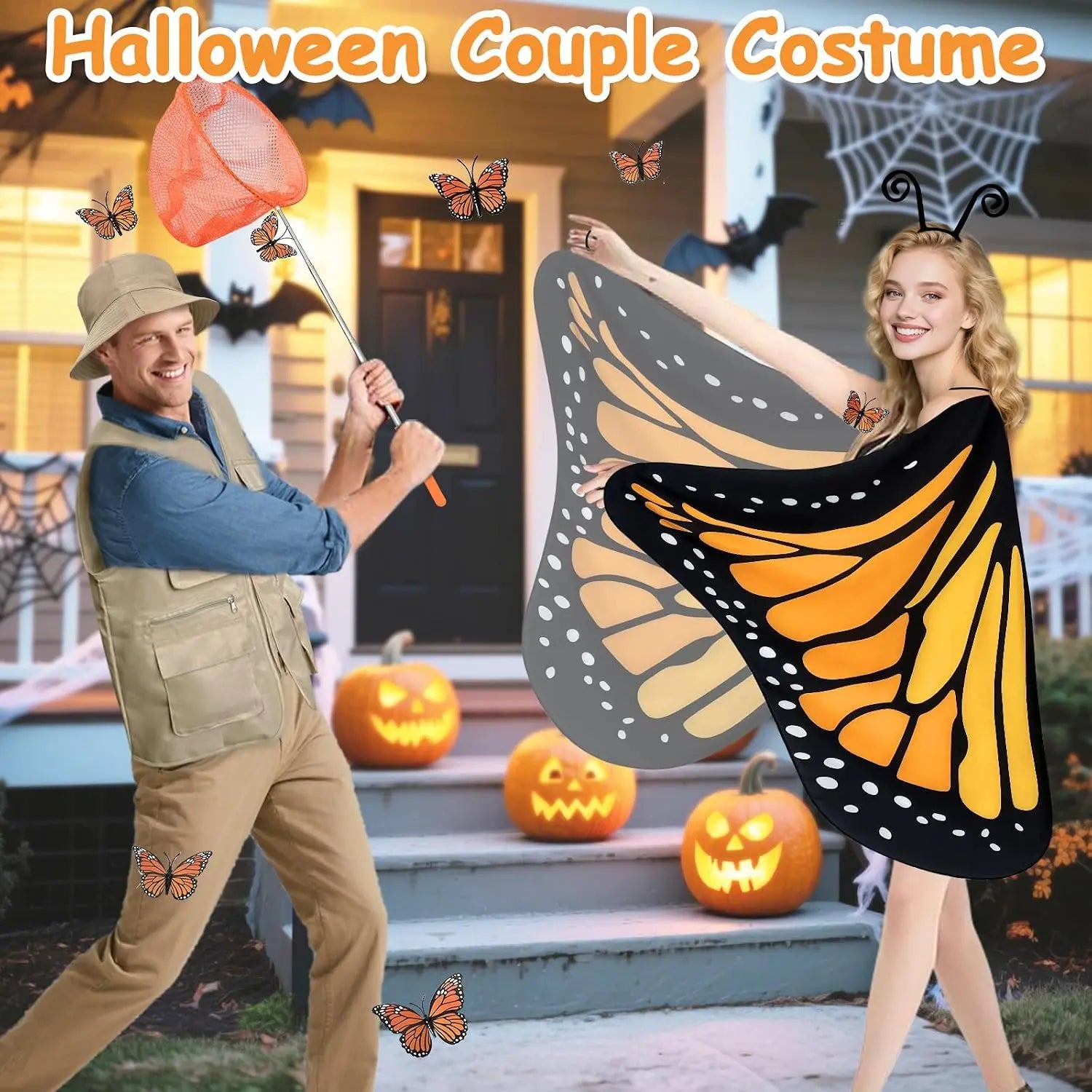 Butterfly Catcher Couple Costume