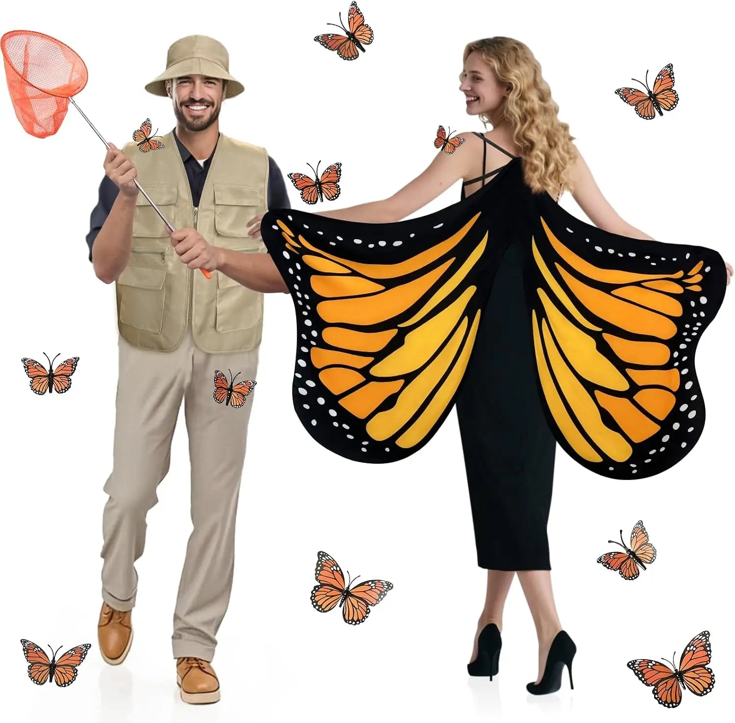 Butterfly Catcher Couple Costume