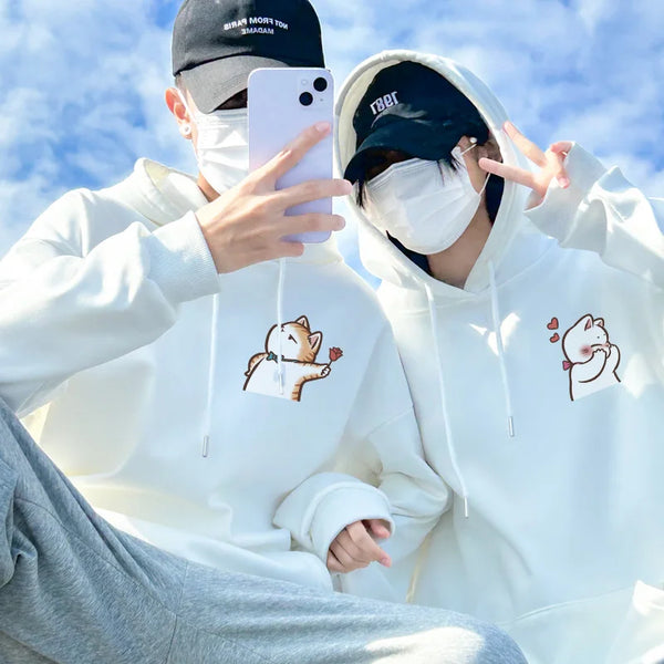 Cat Cute Couple Hoodies My Couple Goal