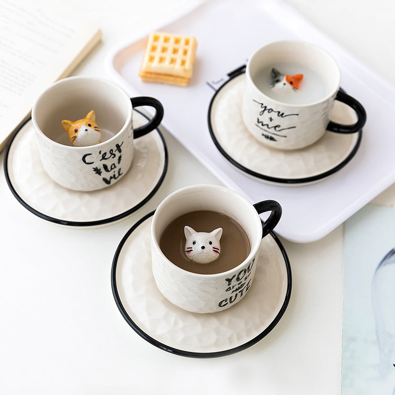 Cat Lovers Couples Coffee Mugs
