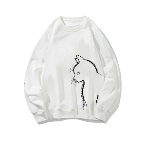 Cat Matching Couple Sweatshirts