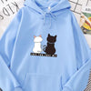 Cat couple hoodie