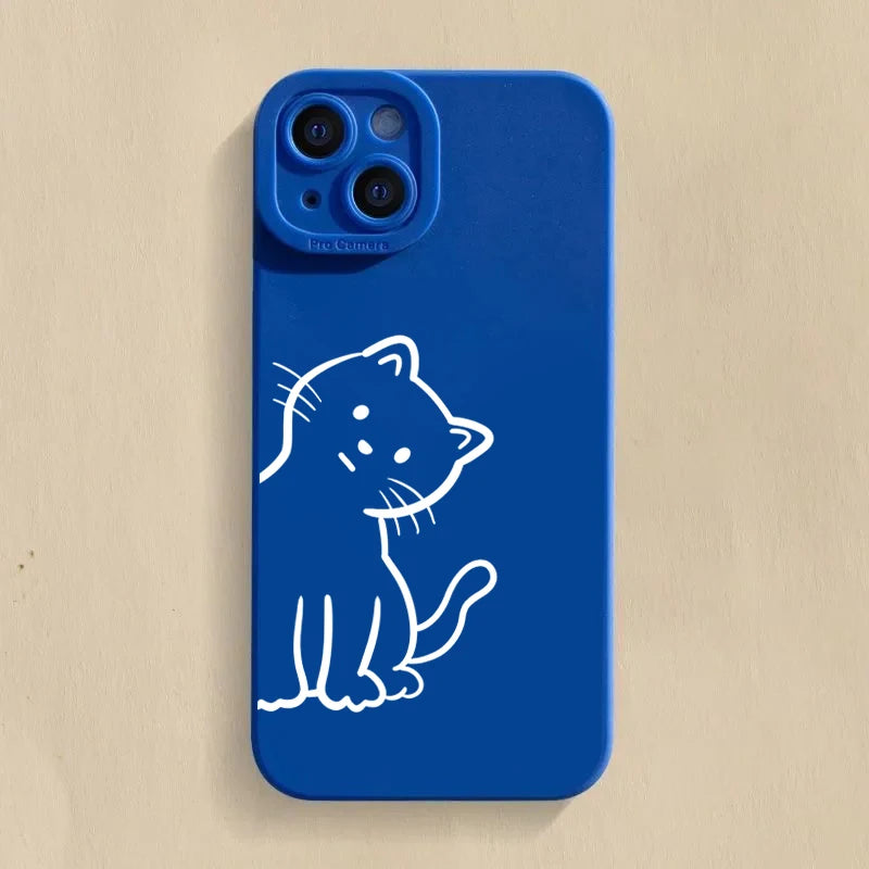 Cats Couple Silicone Phone Case