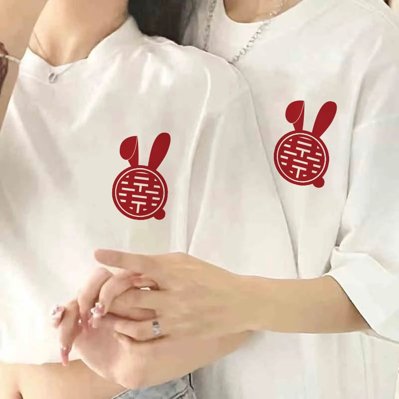 Chinese Rabbit Couple Shirts