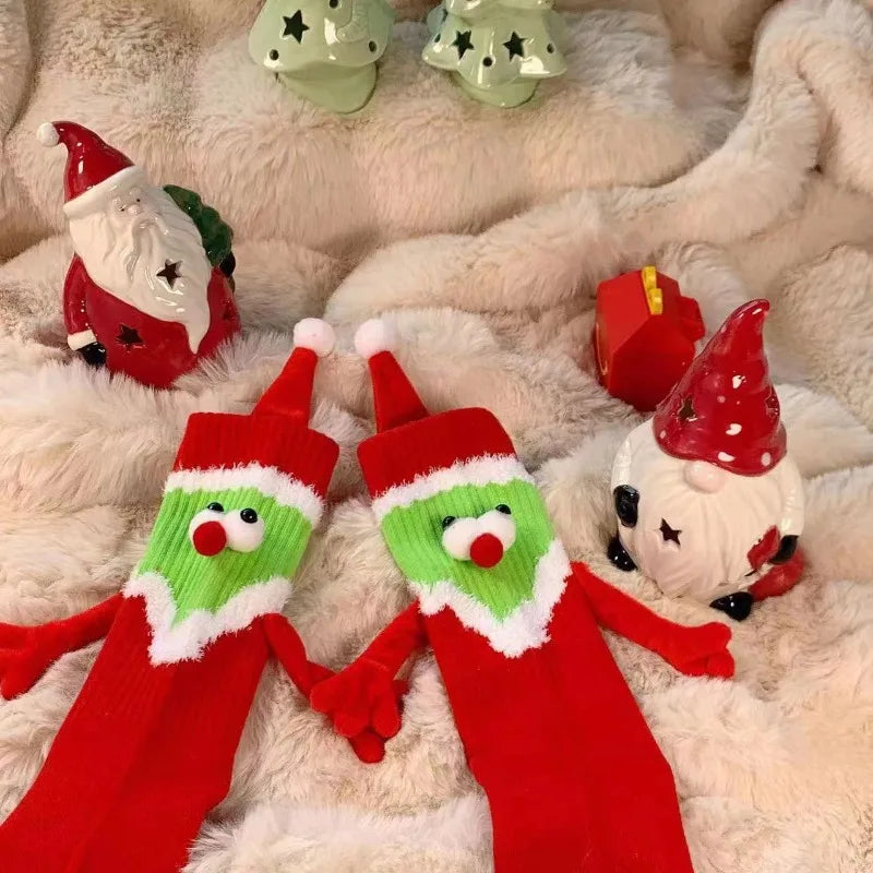 Christmas Socks with Magnetic Hands