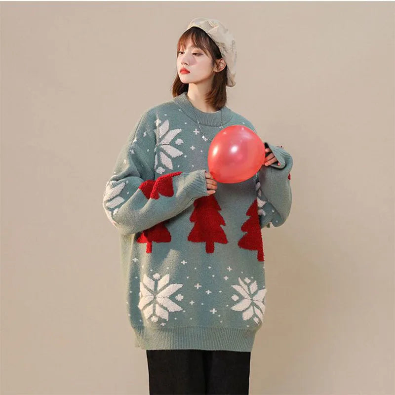 Christmas Tree Sweatshirt for Couples
