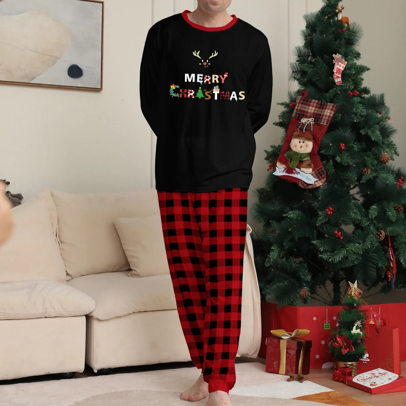 Christmas Matching Couple Pajamas