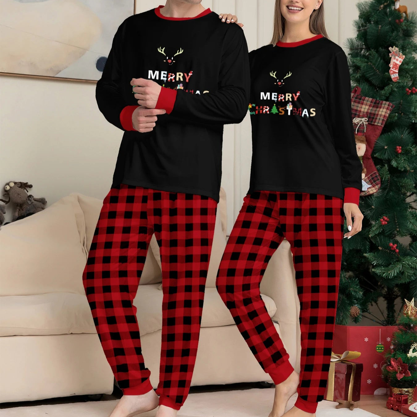 Christmas Matching Couple Pajamas