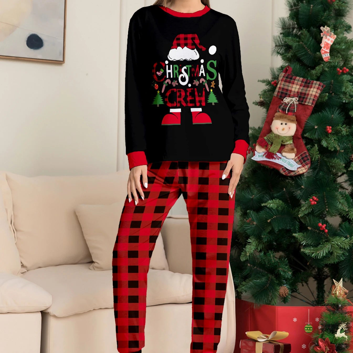 Christmas Pajama Couple