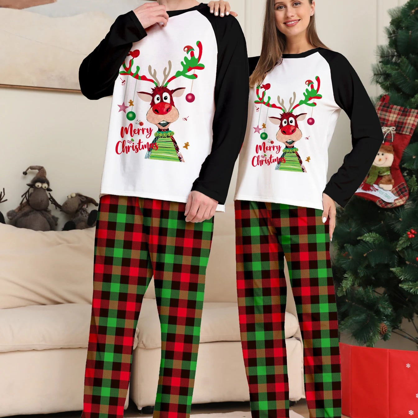 Christmas Pajamas Couple