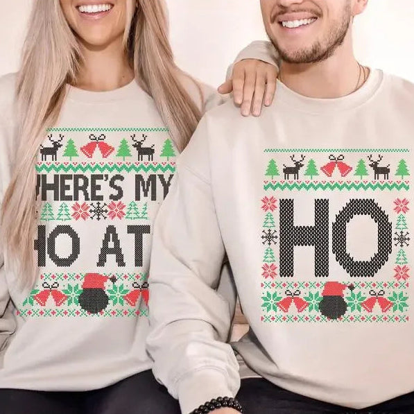 Christmas Sweater Couple Funny