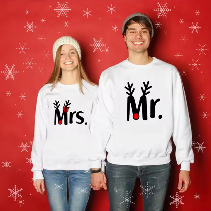 Christmas sweatshirt for couples