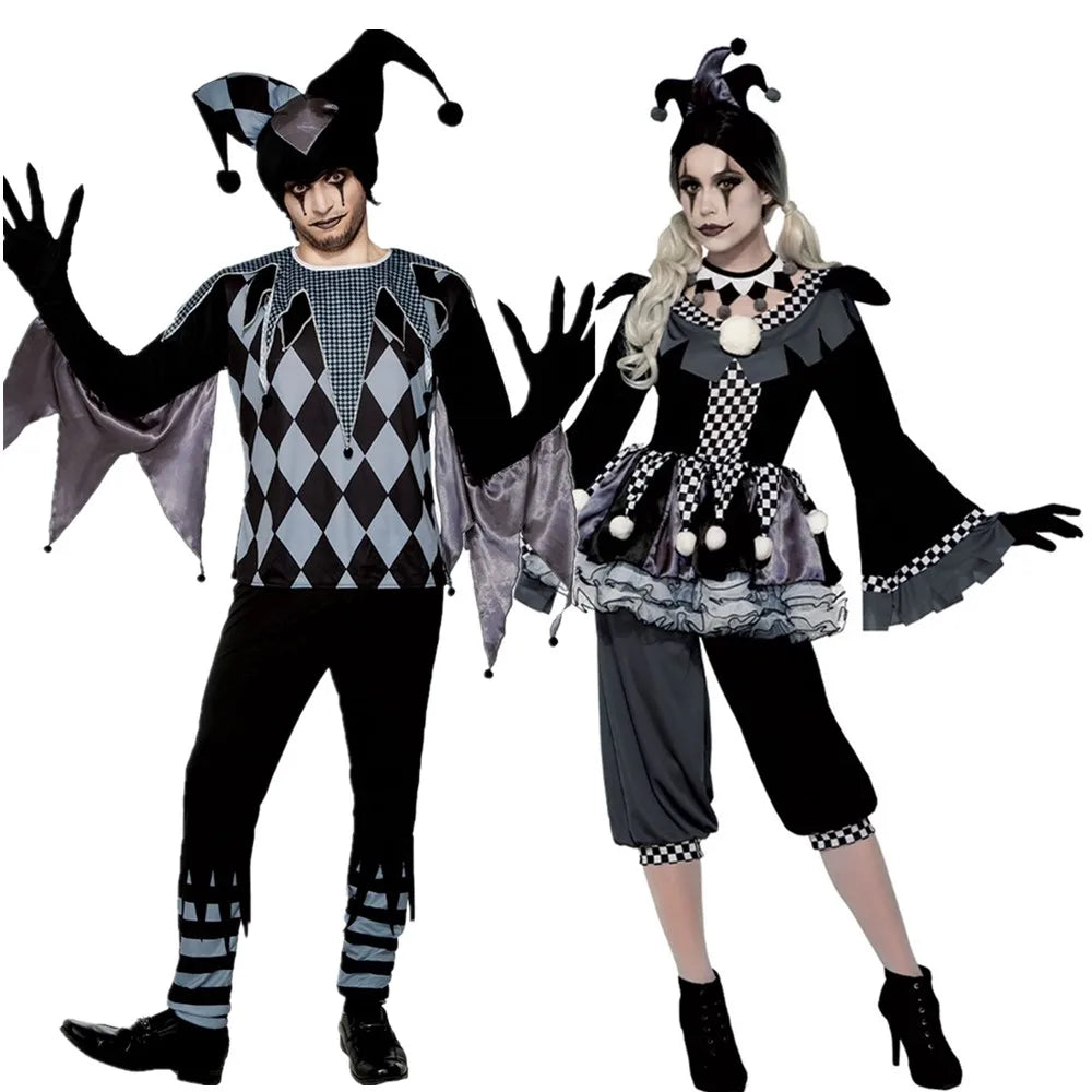 Clown Couple Halloween Costumes