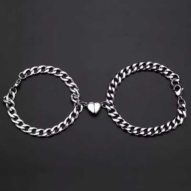 Couple Bracelet Magnetic Heart