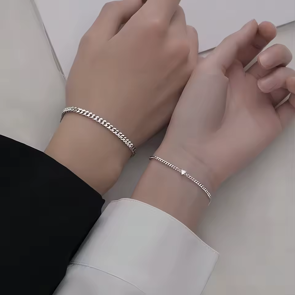 Couple Bracelets Silver