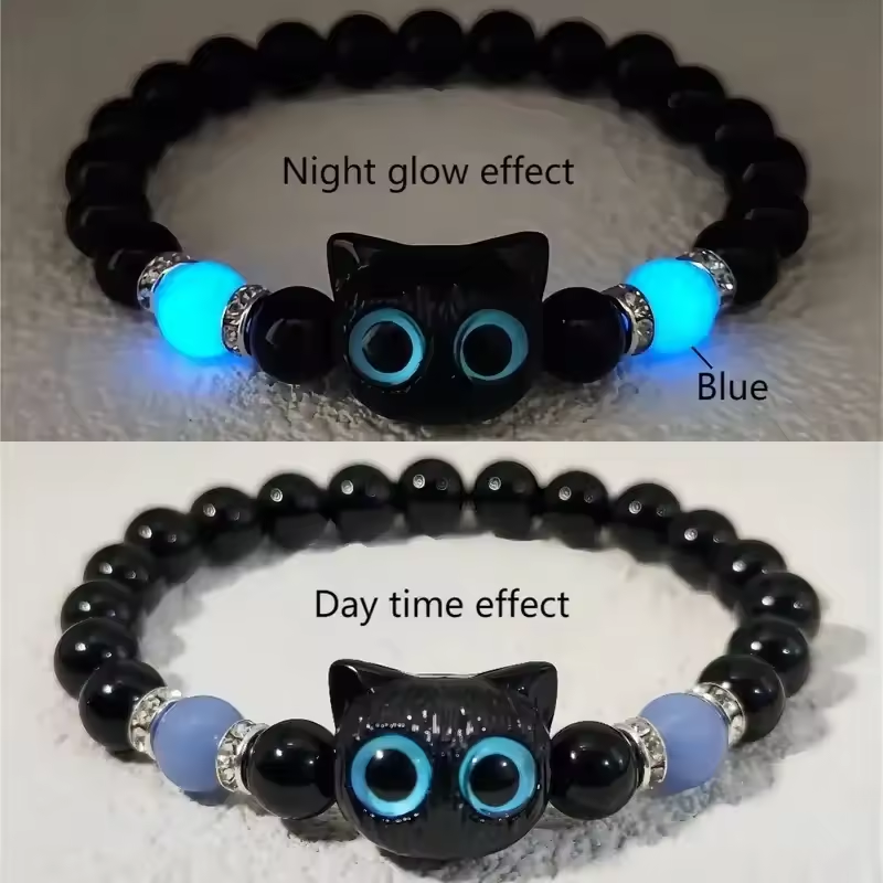 Couple Cat Glow Bracelet