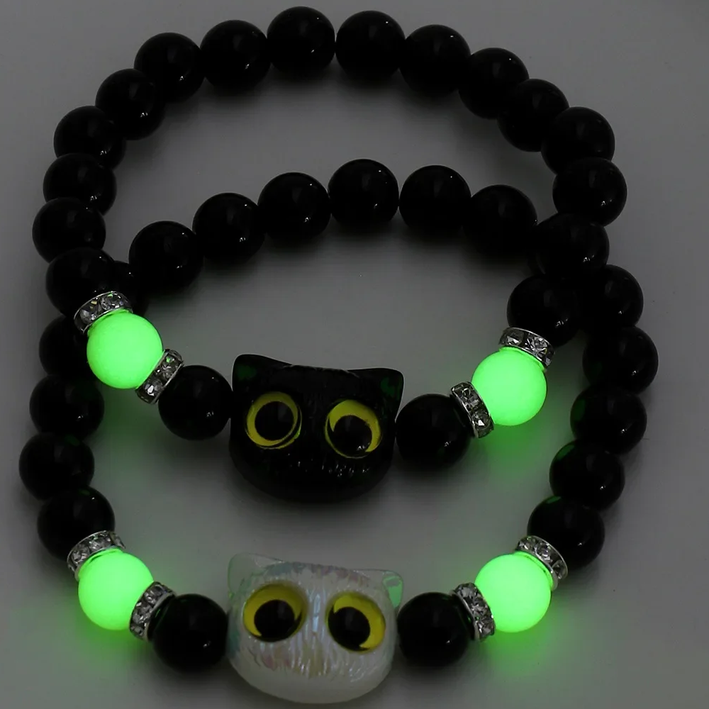 Couple Cat Glow Bracelet