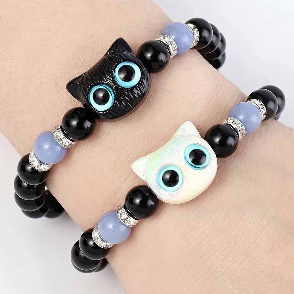 Couple Cat Glow Bracelet