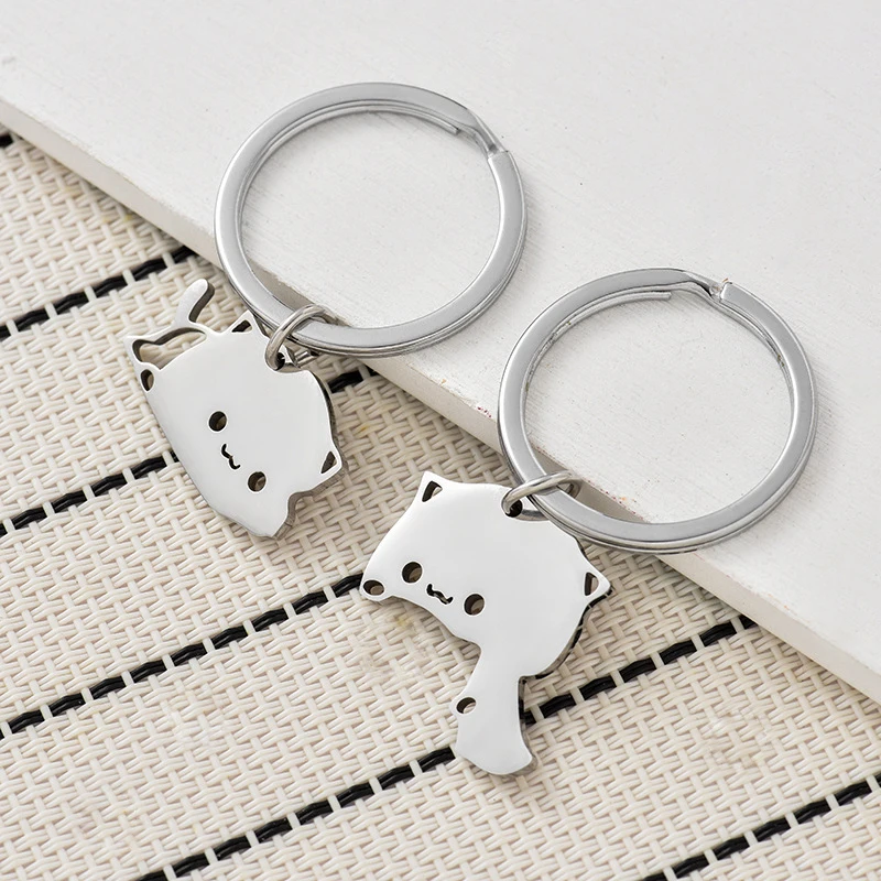 Couple Cat Keychain