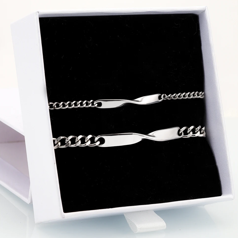 Couple Curb Bracelet