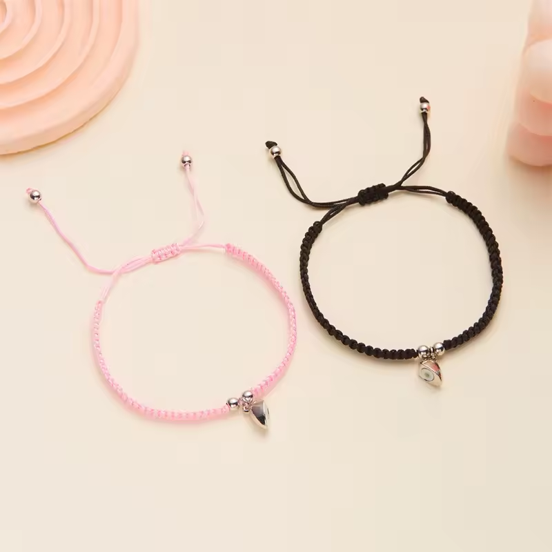 Couple Heart Magnetic Bracelet