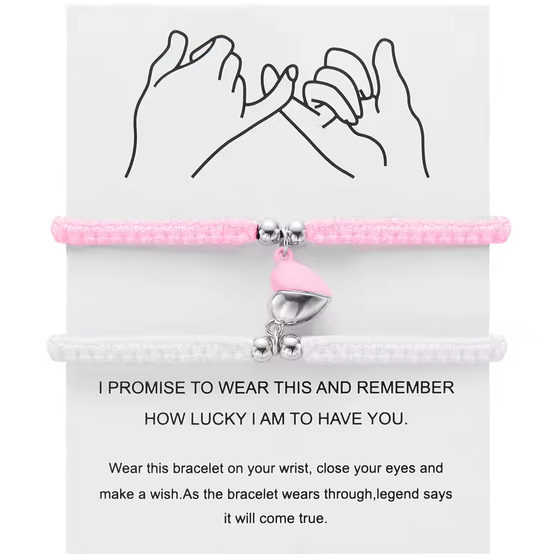 Couple Heart Magnetic Bracelet