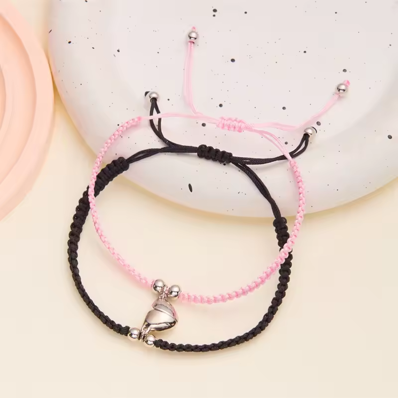 Couple Heart Magnetic Bracelet