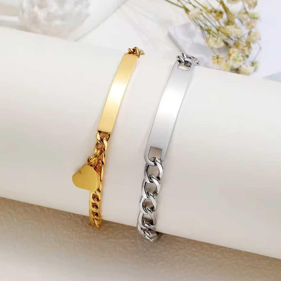 Couple Id Bracelets