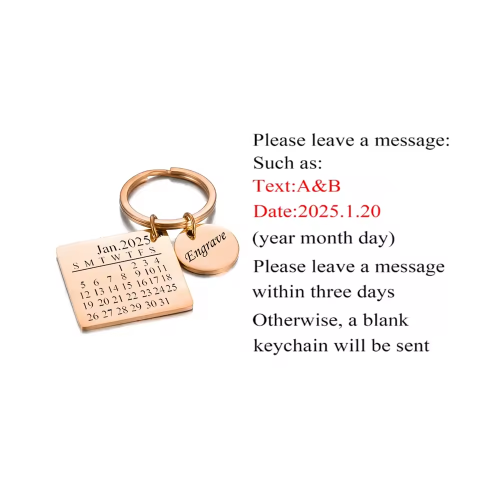 Couple Keychain Calendar