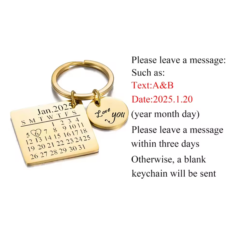 Couple Keychain Calendar