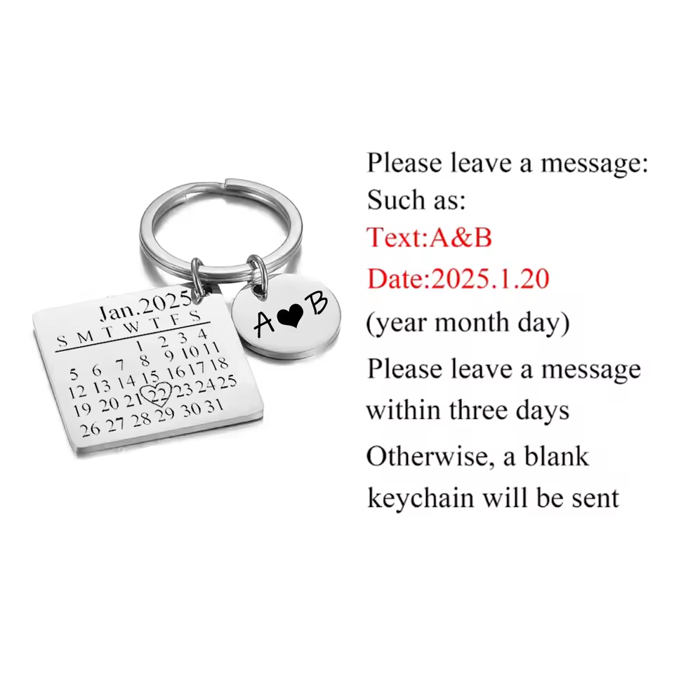 Couple Keychain Calendar