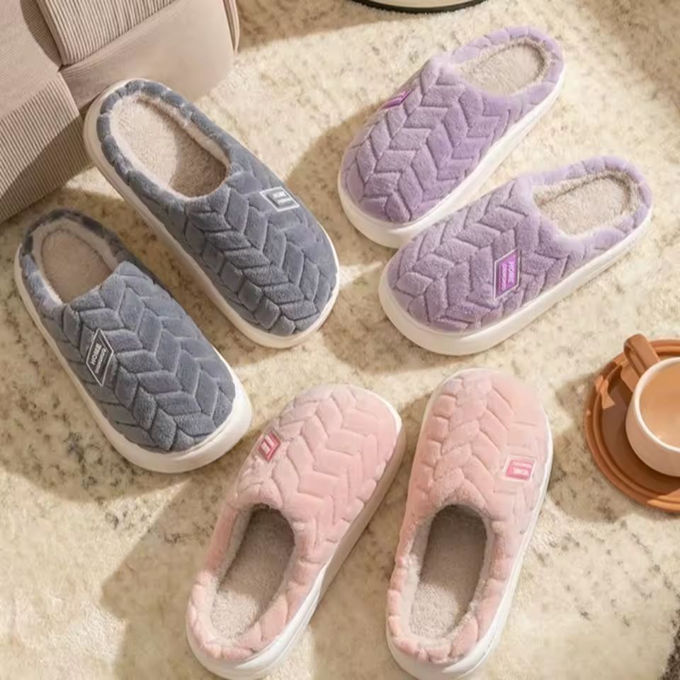Couple Plaid Slippers