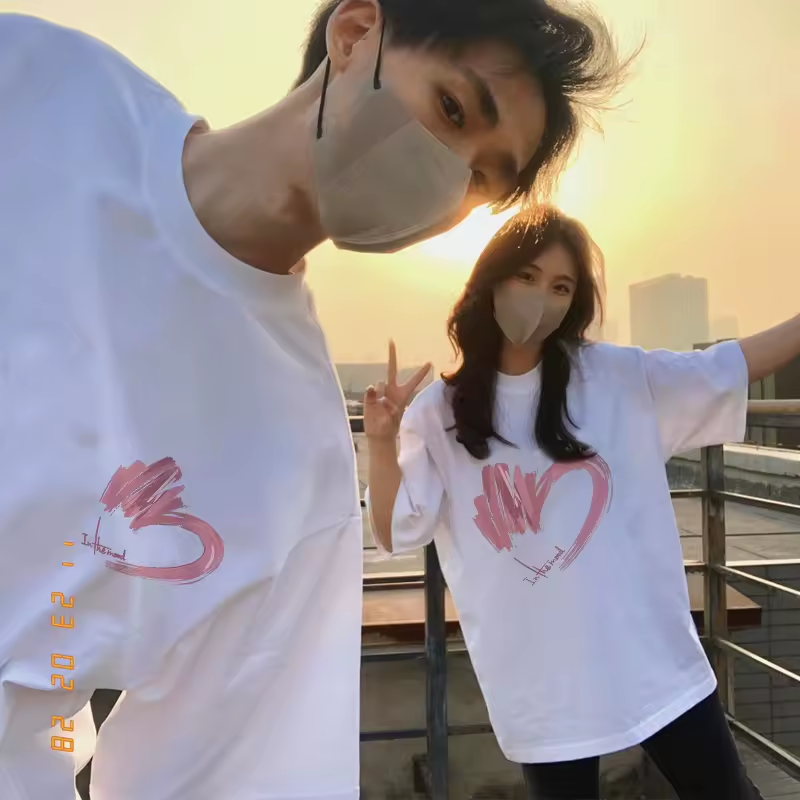 Couple Shirt Heart Design
