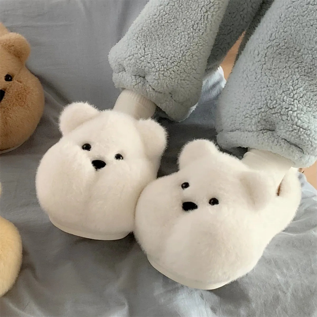 Couple Bear Slippers