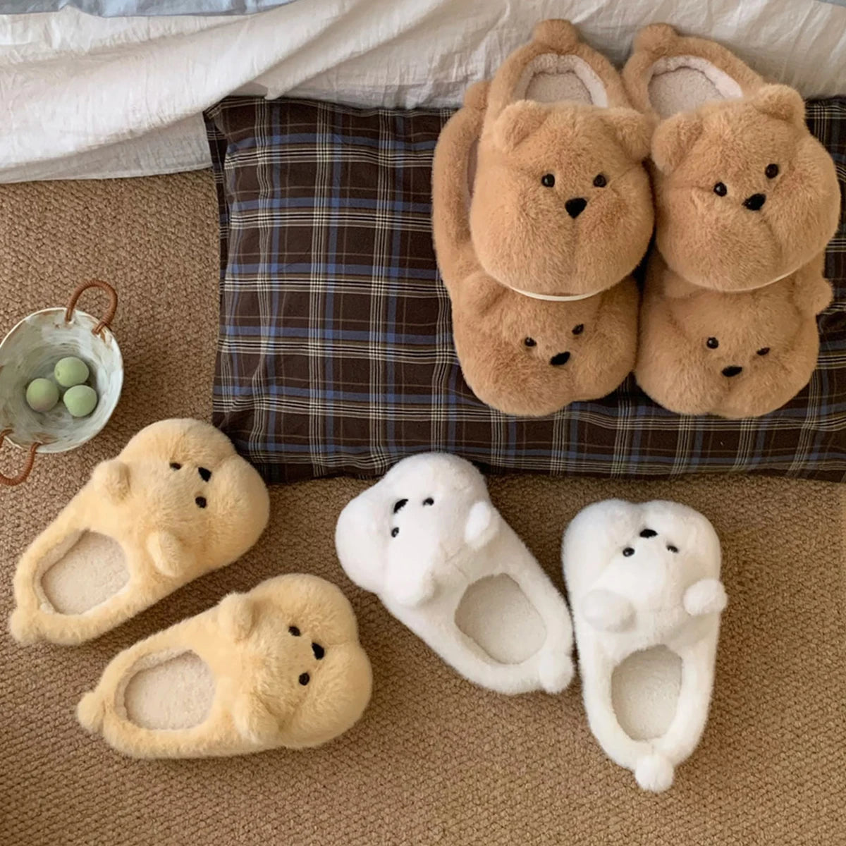 Couple Bear Slippers