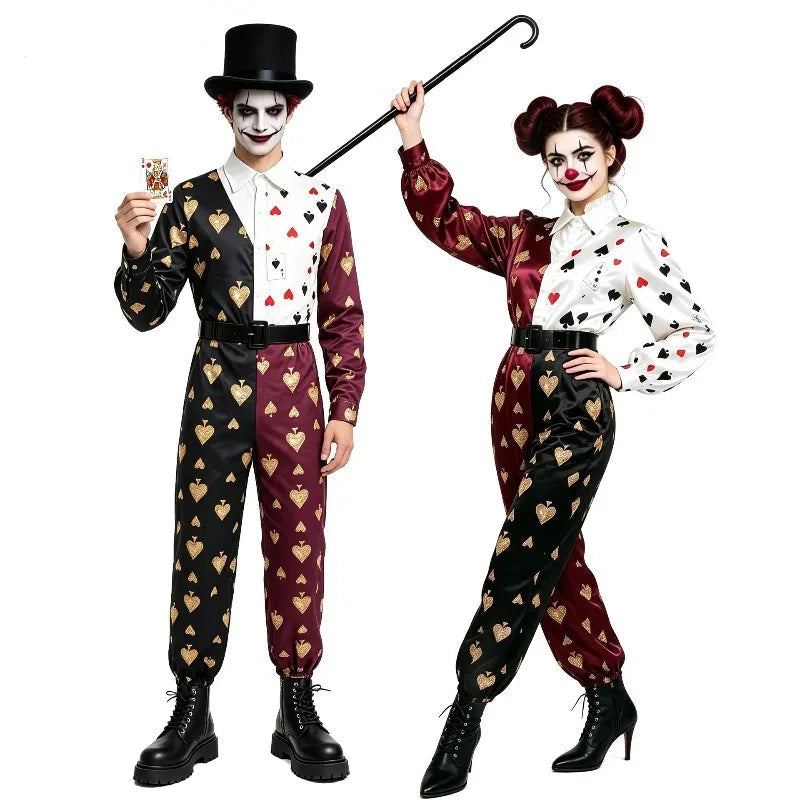 Couple Clown Halloween Costumes