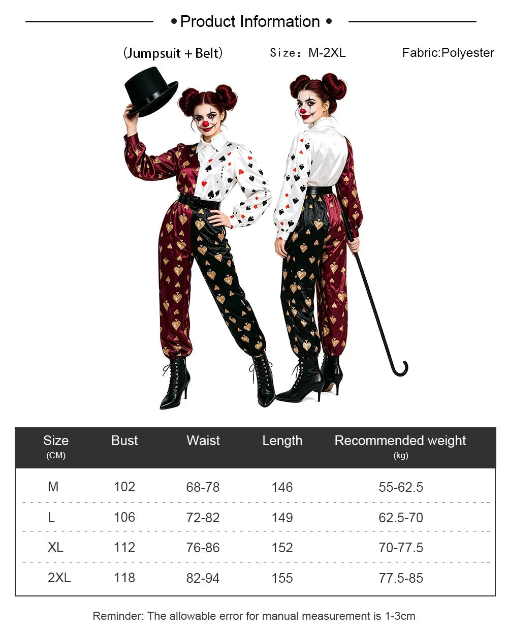 Couple Clown Halloween Costumes