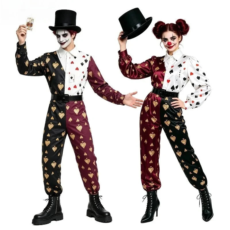 Couple Clown Halloween Costumes