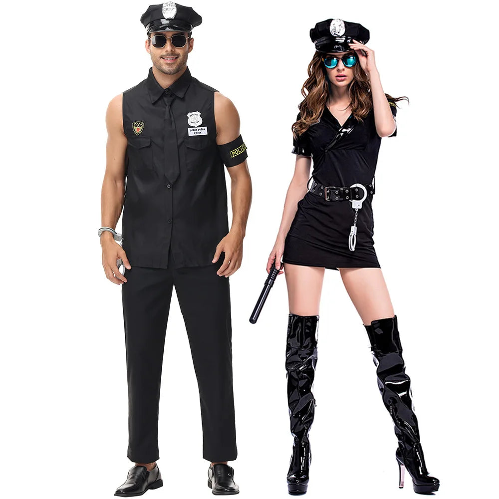 Couple Cop Halloween Costumes