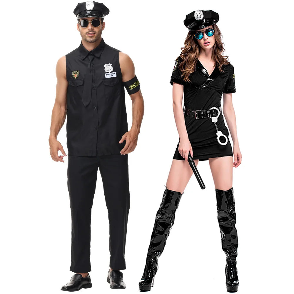 Couple Cop Halloween Costumes