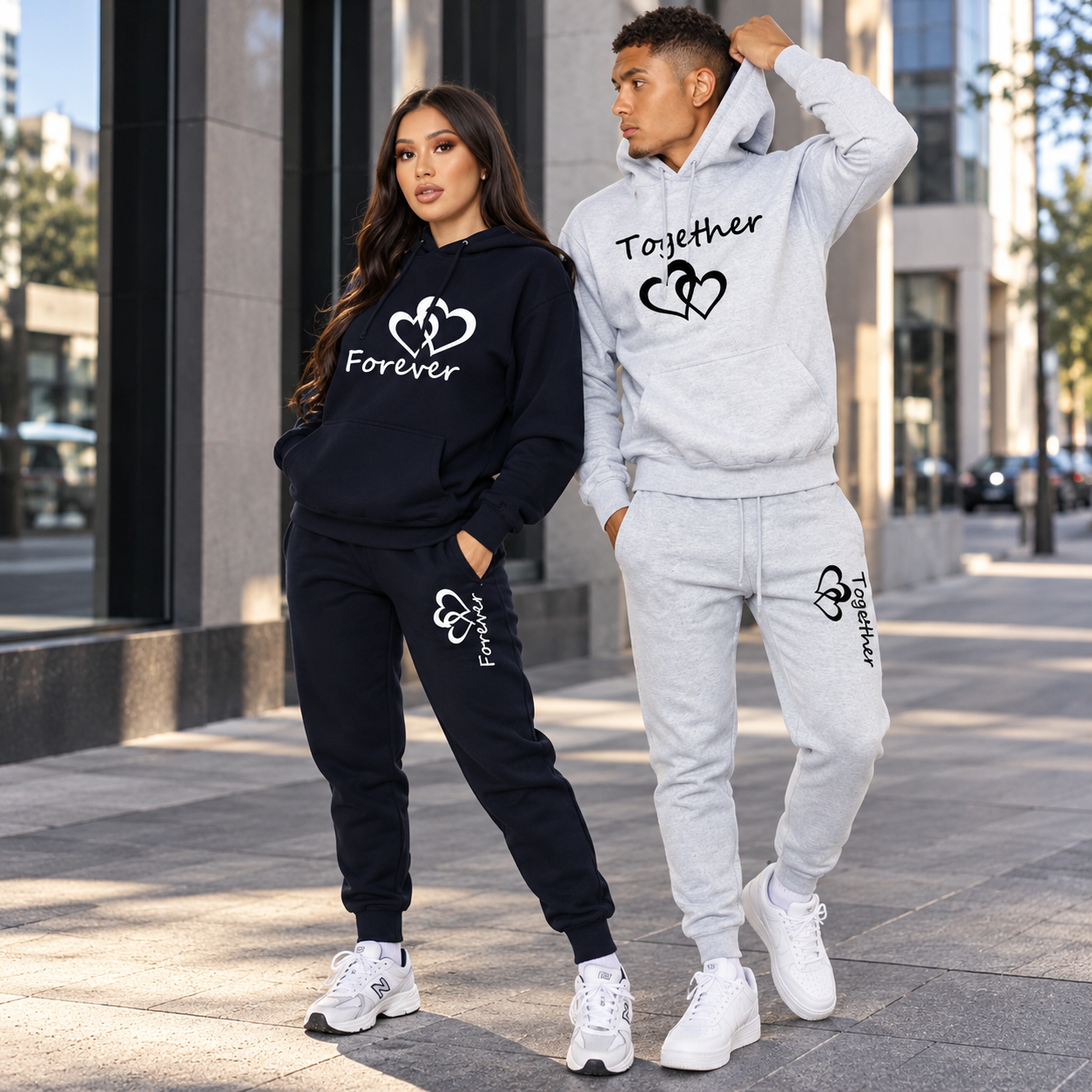 Forever together tracksuit couple
