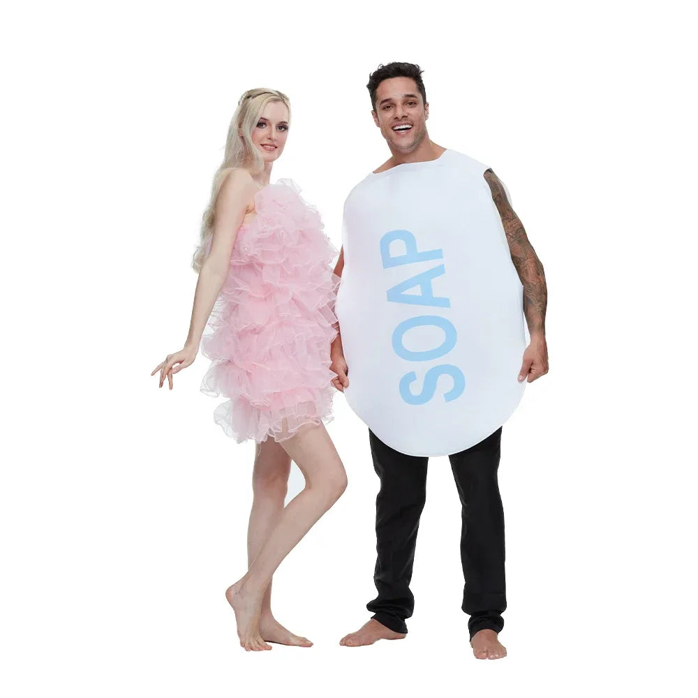 Couple Halloween Costumes Soap and Loofah