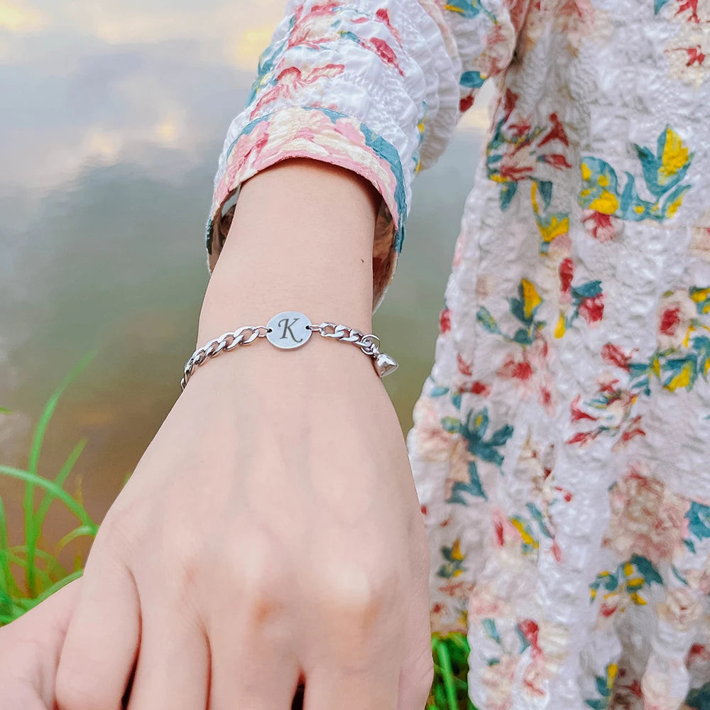 Couple Heart Magnet Bracelet